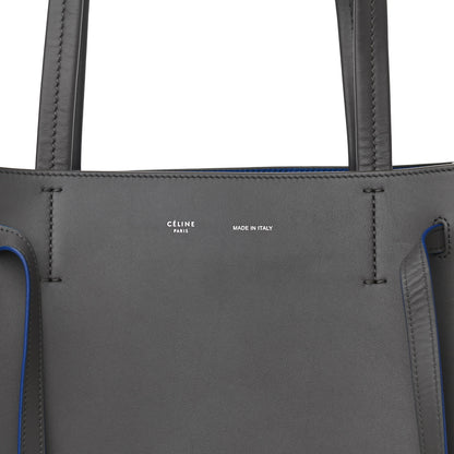 Celine Smooth Calfskin Small Tassel Cabas Phantom Gray Blue 7 of 9