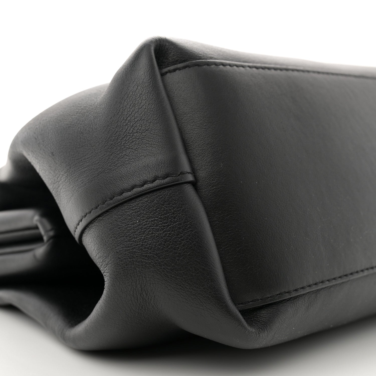 Bottega Veneta Calfskin Medium The Point Triangle Bag Black 8 of 11