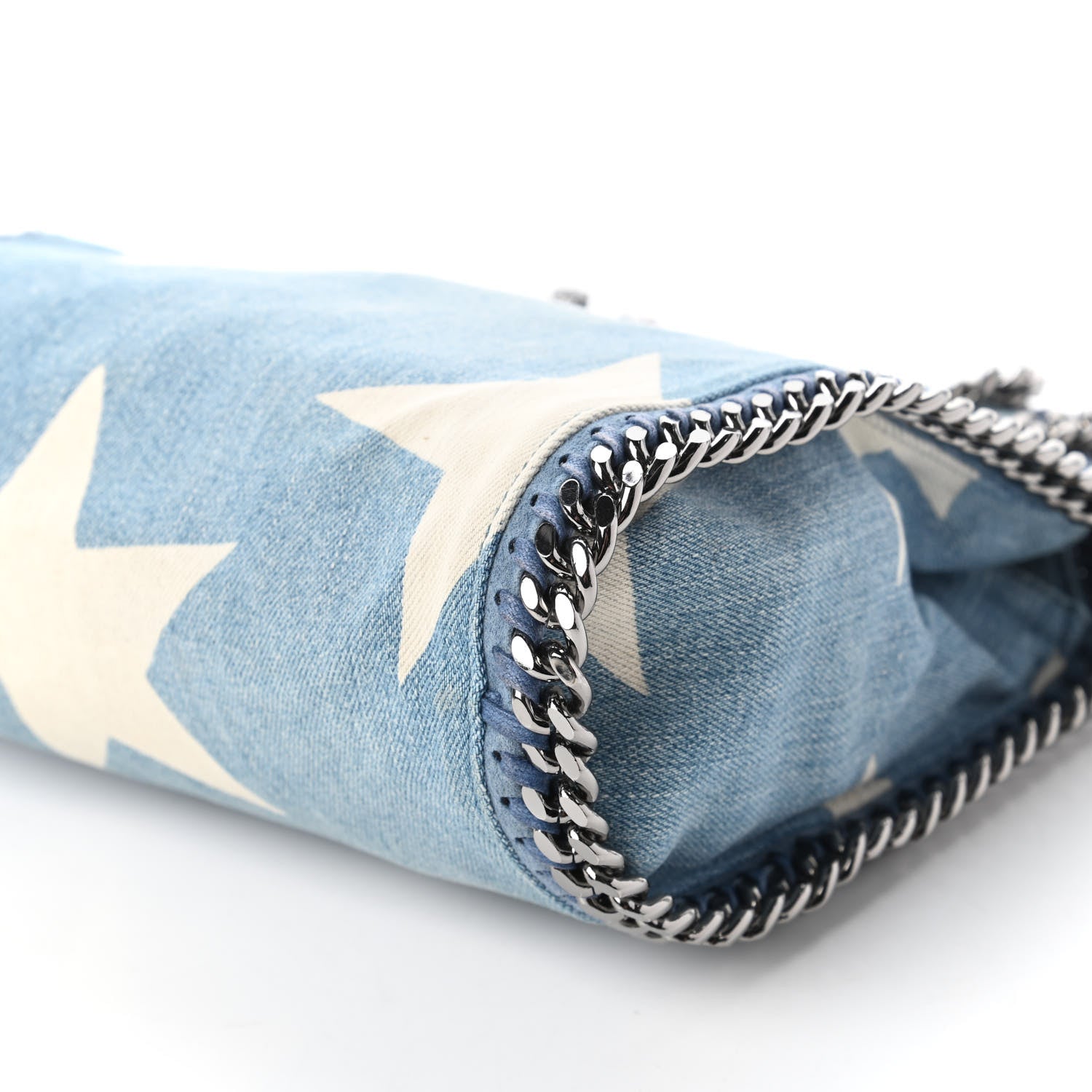 Stella McCartney Denim Mini Star Falabella Tote Blue 8 of 10