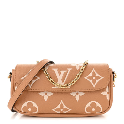 Louis Vuitton Empreinte Monogram Giant Ivy Wallet On Chain Arizona Creme 1 of 11