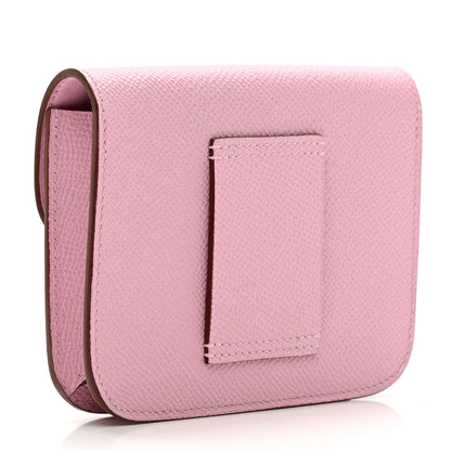 Hermes Epsom Constance Slim Wallet Mauve Sylvestre 5 of 9