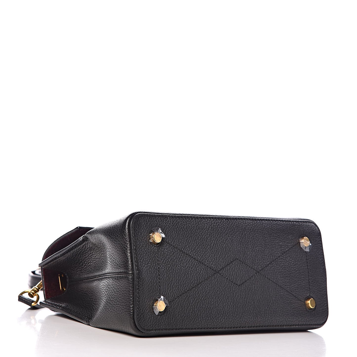 Small Classic Grain Calfskin Mini Seaton Black