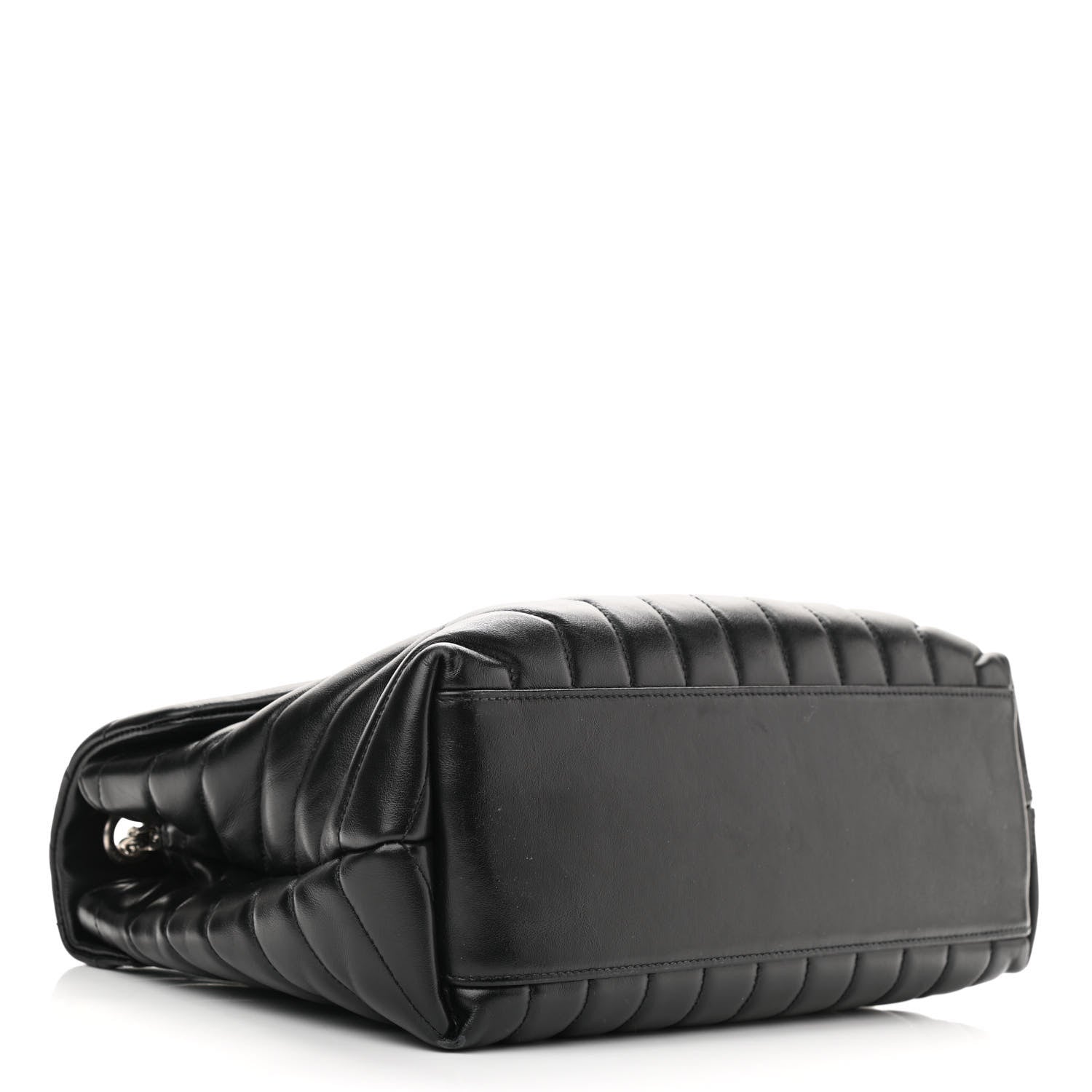 Saint Laurent Calfskin Y Quilted Monogram Medium Loulou Chain Satchel Black 4 of 12