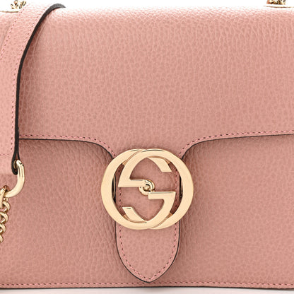Gucci Dollar Calfskin Small Interlocking G Shoulder Bag Soft Pink 8 of 11