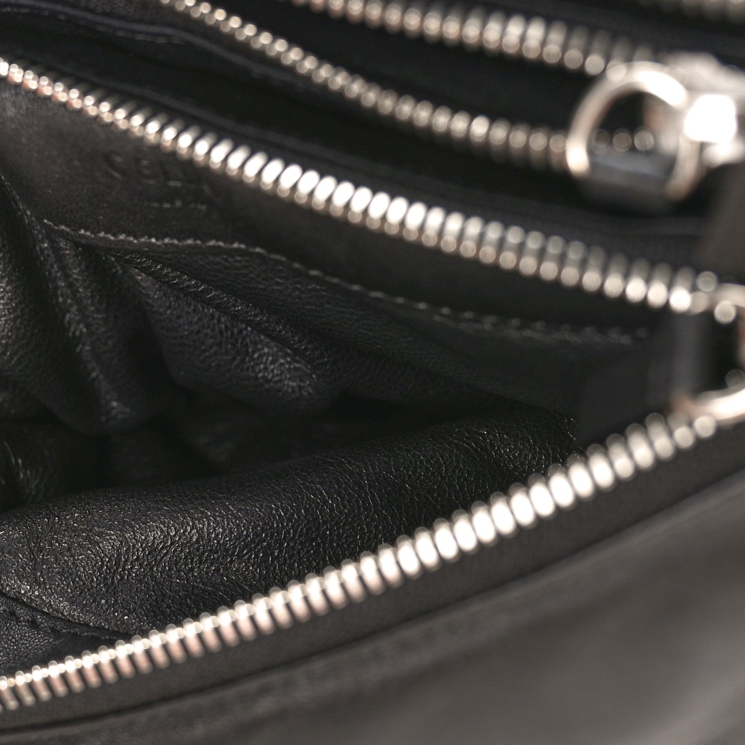 Celine Lambskin Small Pillow Trio Crossbody Bag Black 5 of 9