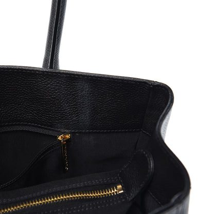 Chanel Calfskin Small Cerf Shopper Tote Black 9 of 11