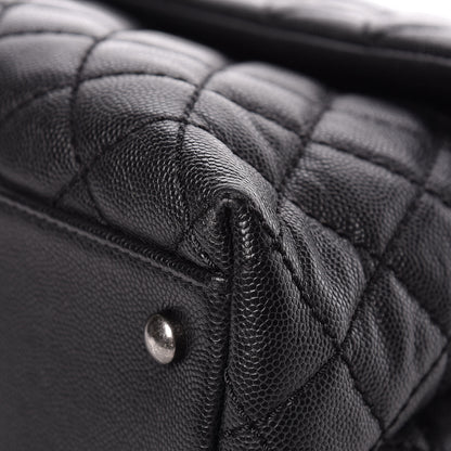 Chanel Caviar Quilted Medium Coco Handle Flap Black 10 of 13