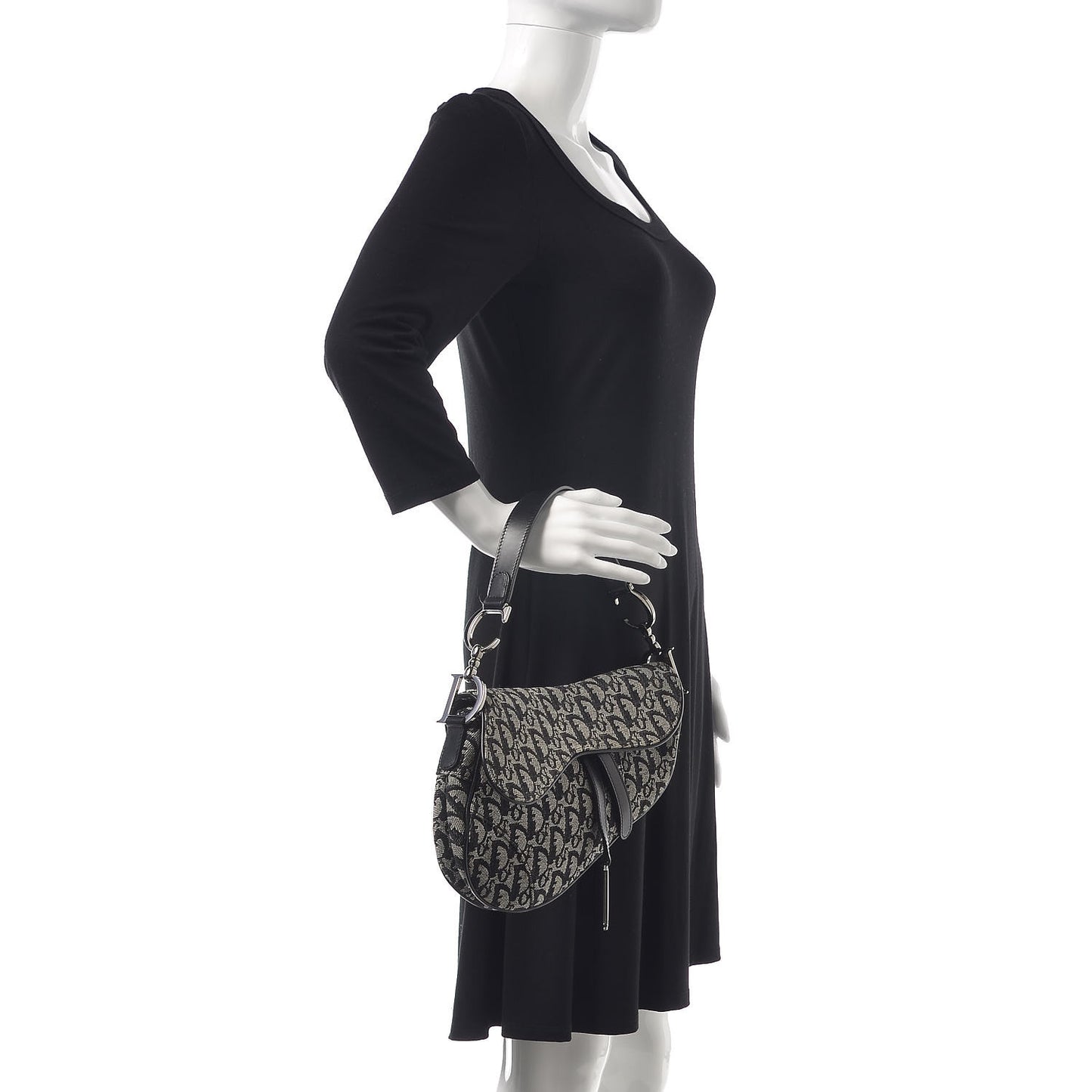 Monogram Saddle Bag Black