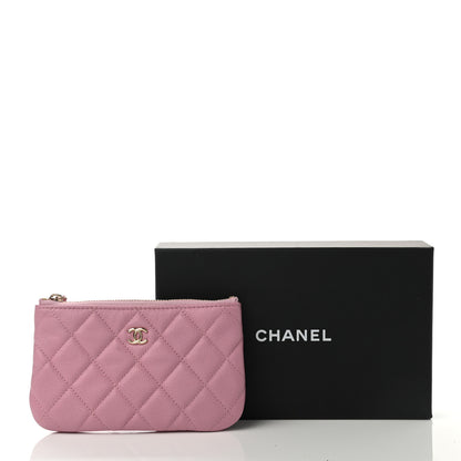 Chanel Caviar Quilted Small Cosmetic Case Pink 8 of 8