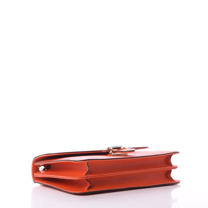 Gucci Dollar Calfskin Interlocking G Shoulder Bag Sun Orange 4 of 9