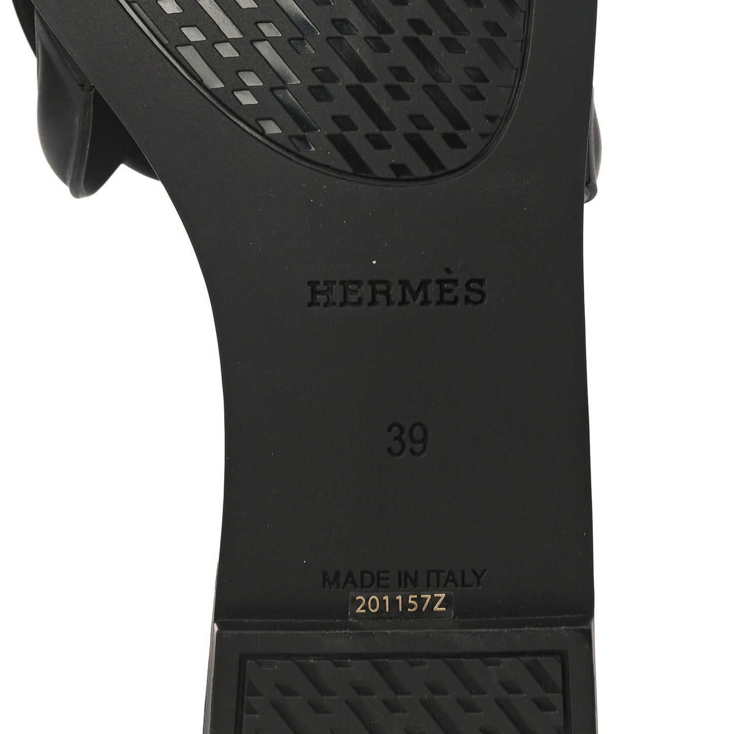 Rubber Aloha Sandals 39 Black