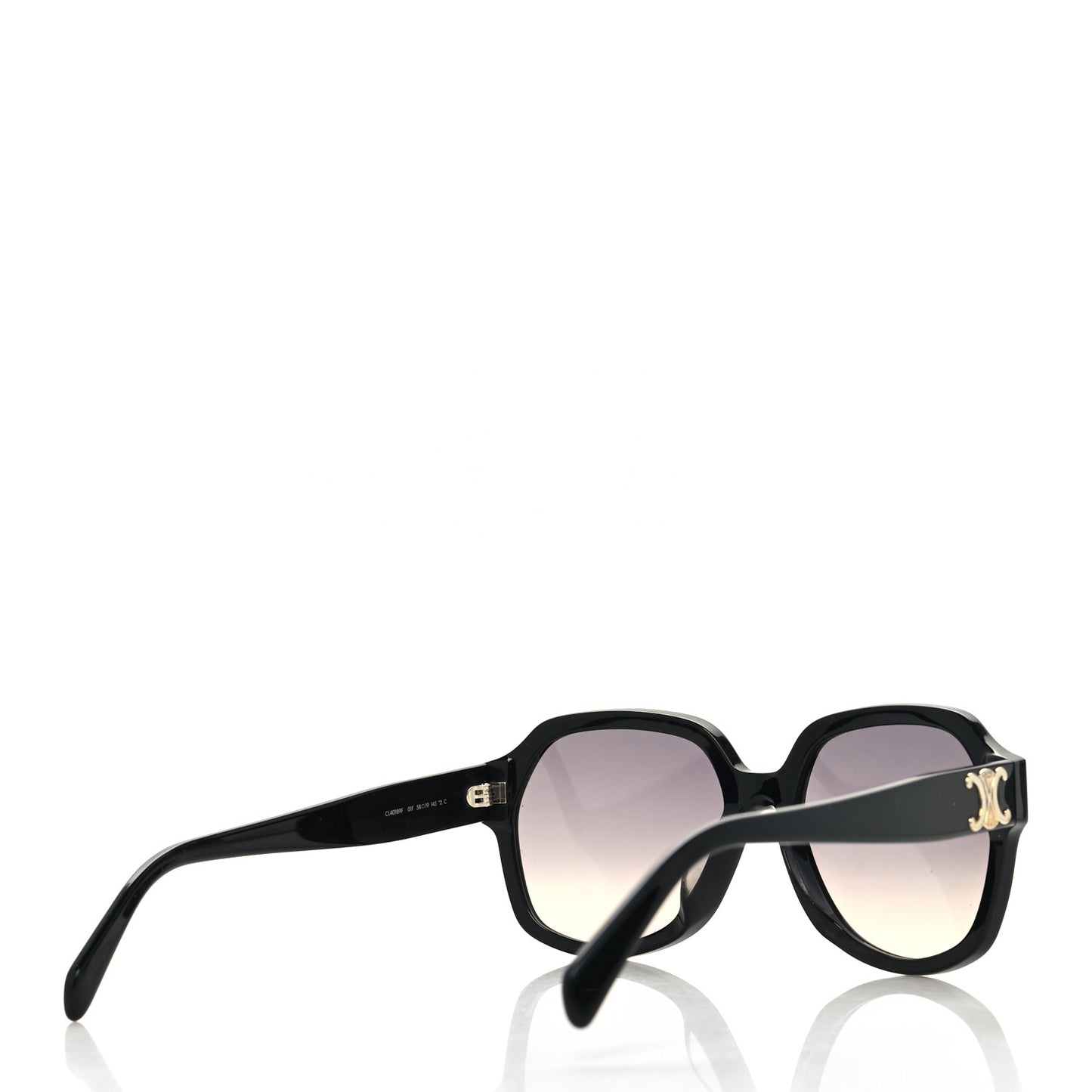 Acetate Triomphe Sunglasses CL40189F Black