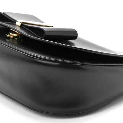 Salvatore Ferragamo Smooth Calfskin Anna Shoulder Bag Black 11 of 11