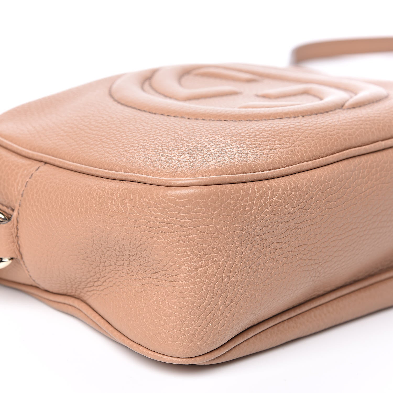 Gucci Pebbled Calfskin Small Soho Disco Bag Rose Beige 8 of 12