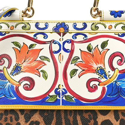 Dolce & Gabbana Dauphine Majolica Printed Small Miss Sicily Satchel Multicolor 8 of 11