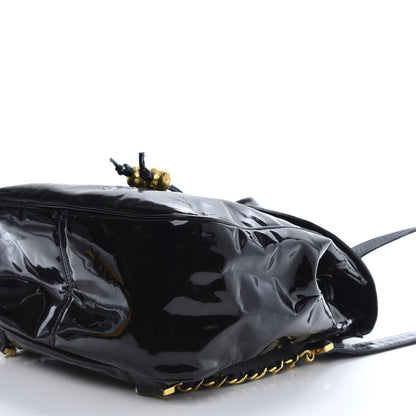 Chanel Patent CC Drawstring Backpack Black 7 of 17