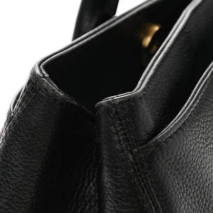 Chanel Calfskin Cerf Executive Shopper Tote Black 13 of 13