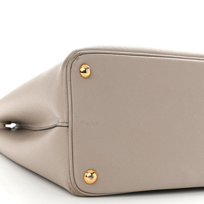 Prada Saffiano Cuir Small Double Bag Pomice 9 of 13