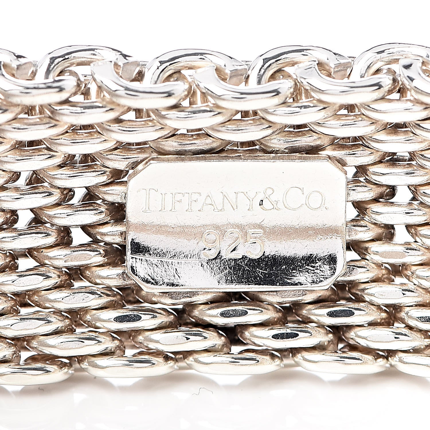 Tiffany Sterling Silver Somerset Mesh Bracelet 4 of 4