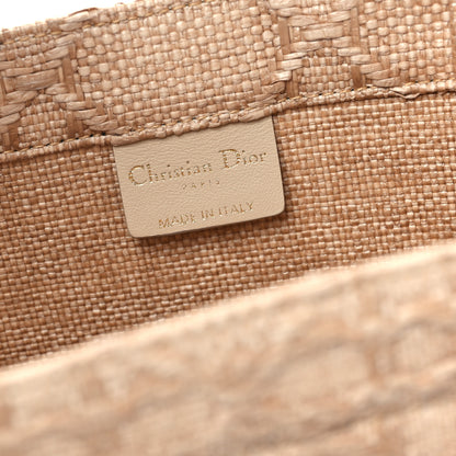 Christian Dior Raffia Cannage Large Book Tote Natural 6 of 11