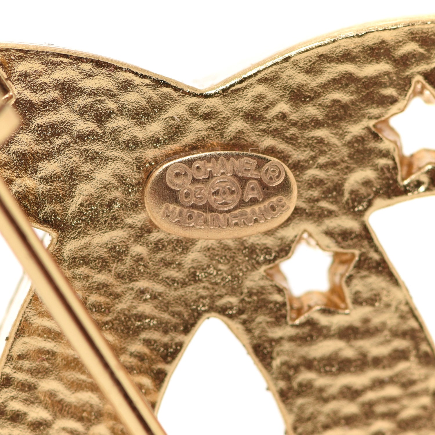 Chanel CC Star Brooch Gold 4 of 4