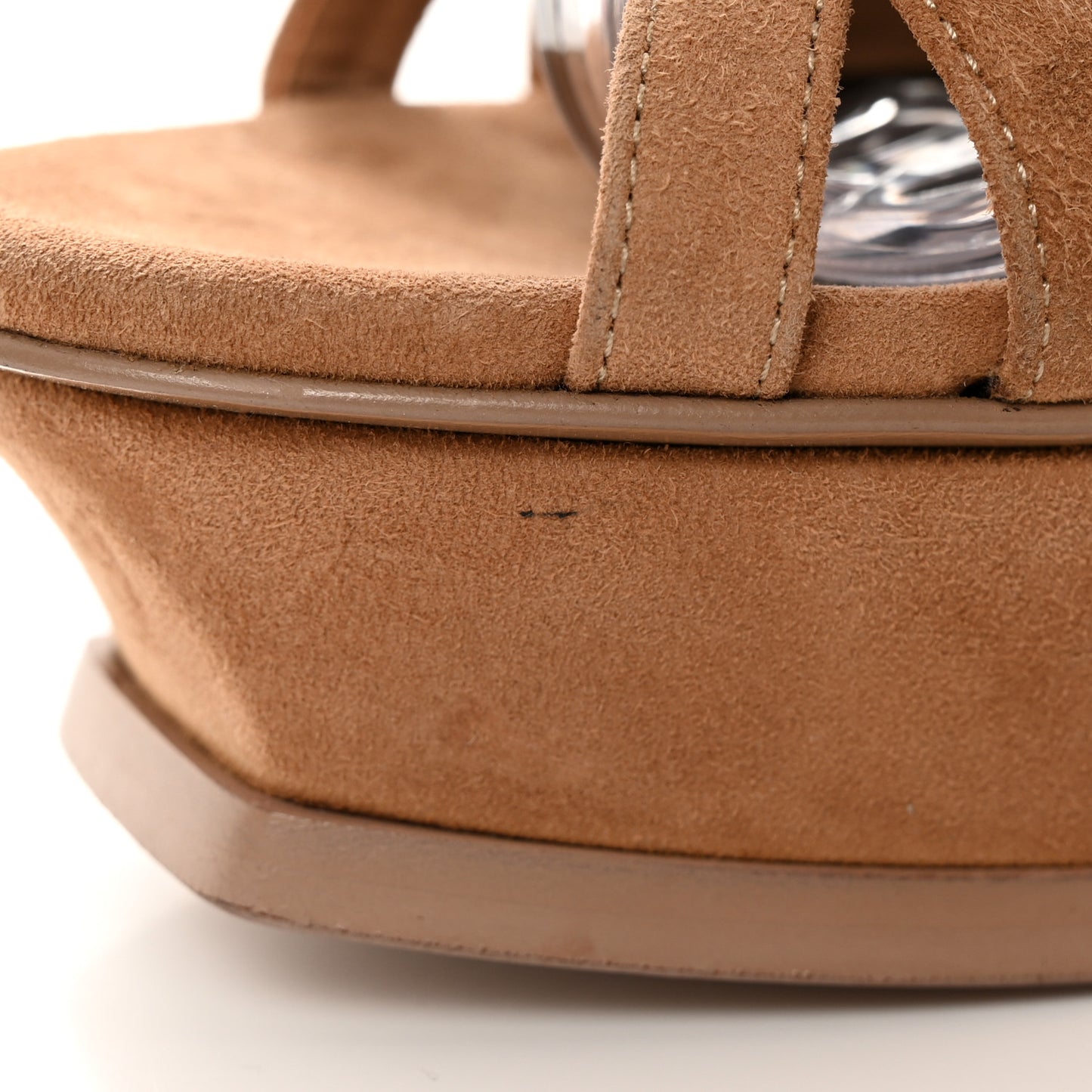 Kid Scamosciato Tribute 105 Lace Up Platform Sandals 37 Beige