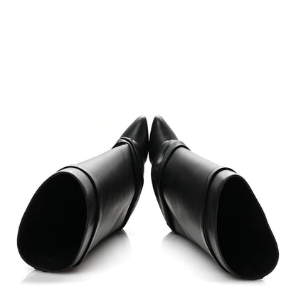 Givenchy Lambskin Shark Lock Stiletto High Boots 41 Black 2 of 8