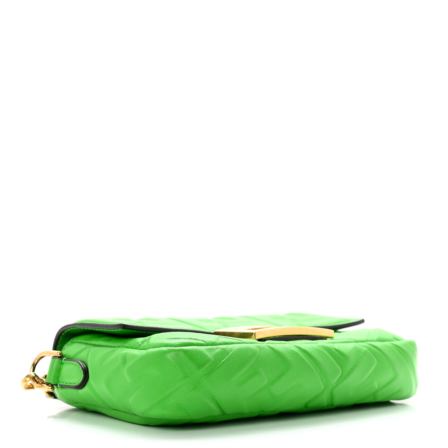 Nappa FF 1974 Embossed Mini Baguette Tomatillo