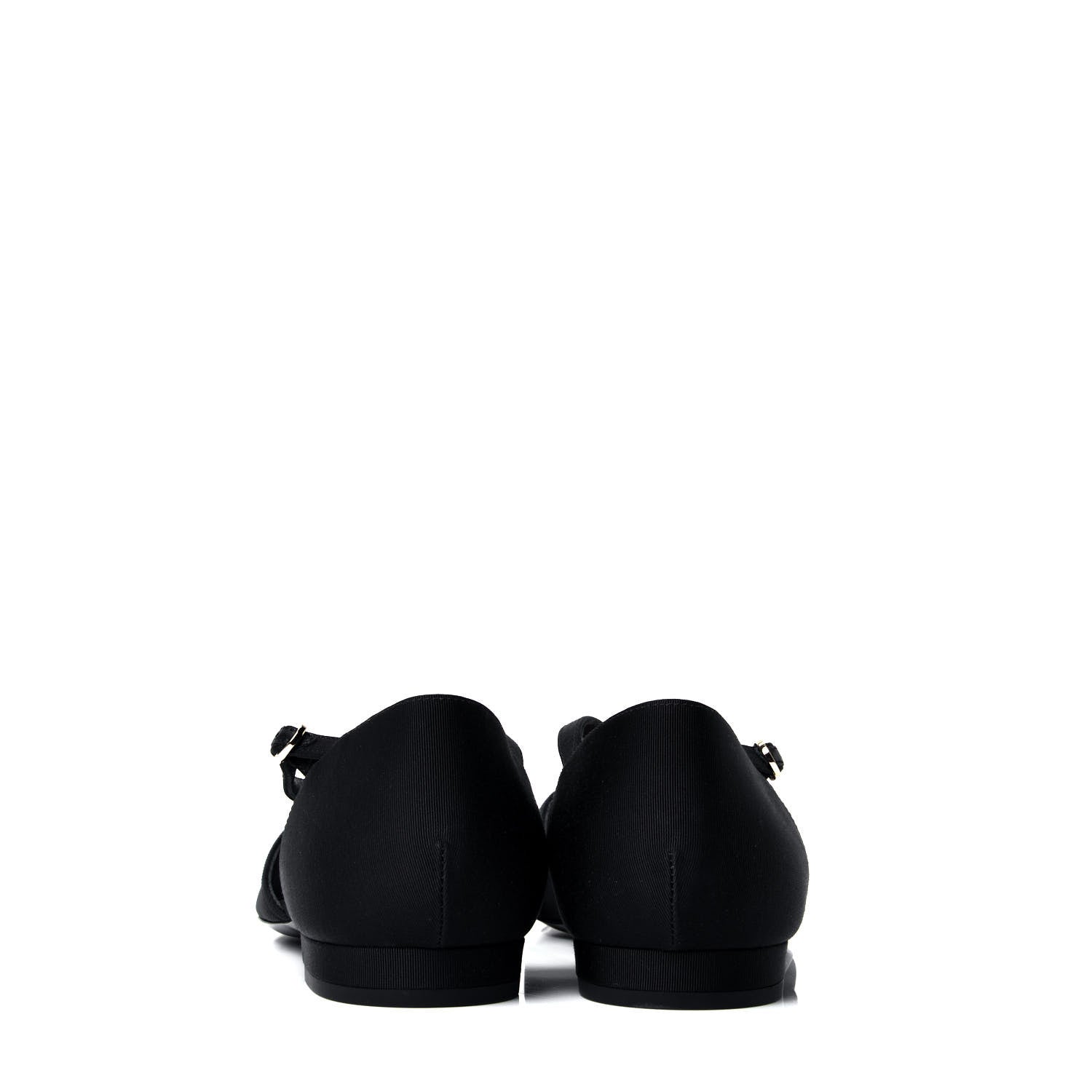 Chanel Mesh Grosgrain Cap Toe CC Flats 42 Black 4 of 6