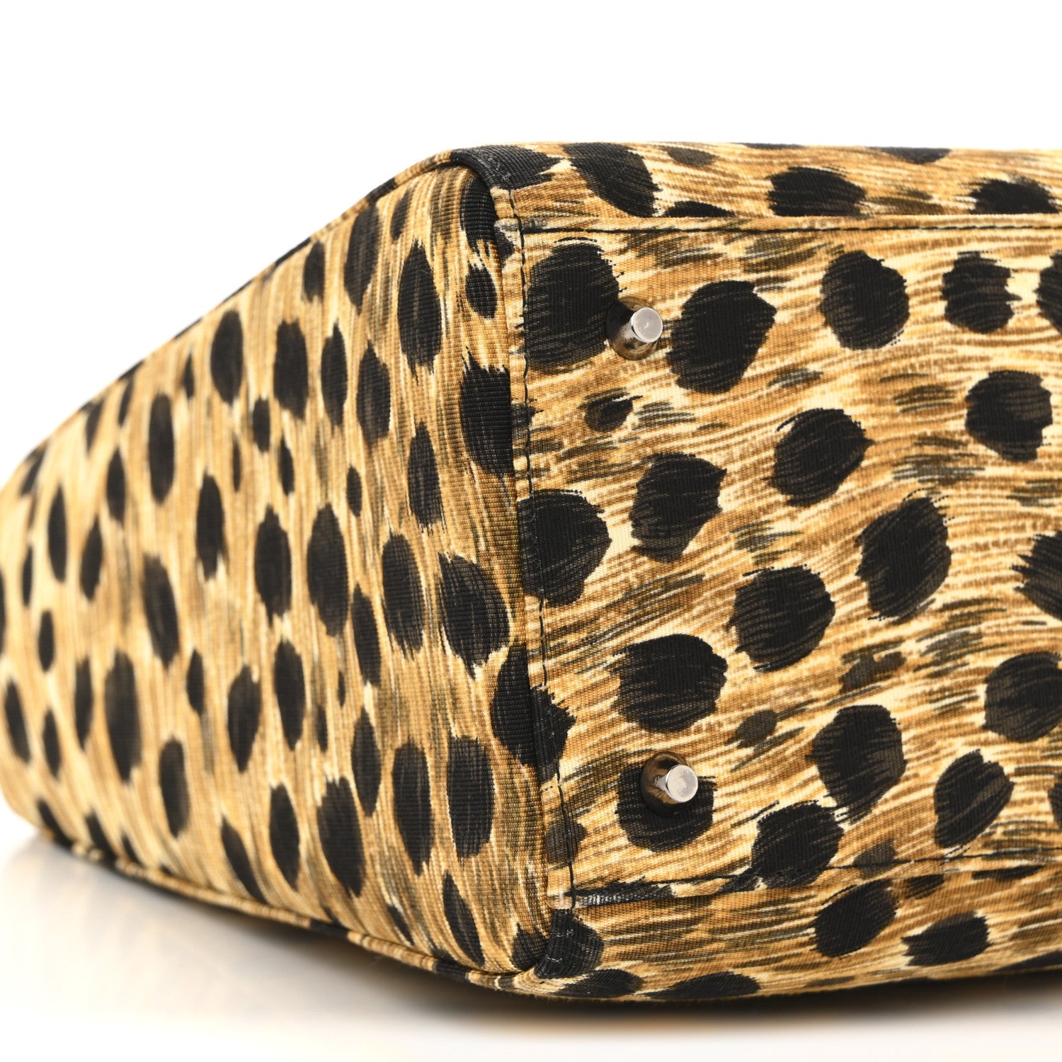 Christian Dior Canvas Leopard Print Medium Lady Dior 9 of 11
