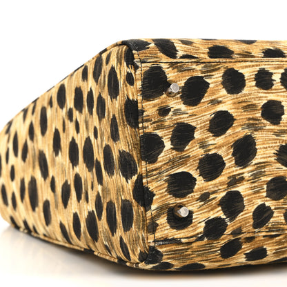 Christian Dior Canvas Leopard Print Medium Lady Dior 9 of 11