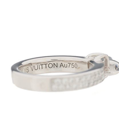 Louis Vuitton 18K White Gold Diamond Lockit Ring 47 4.25 7 of 7