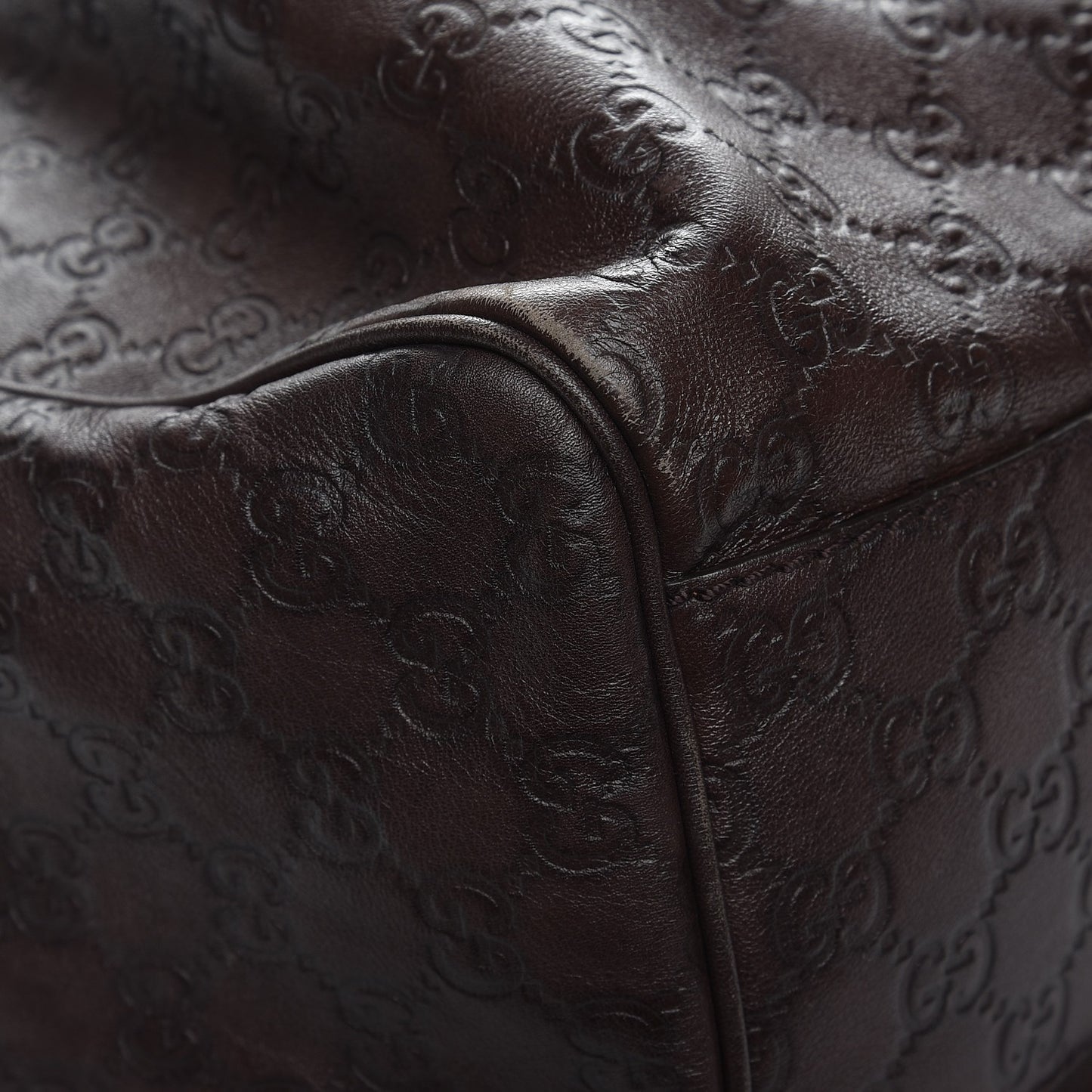 Guccissima Signature Large Sukey Tote Chocolate