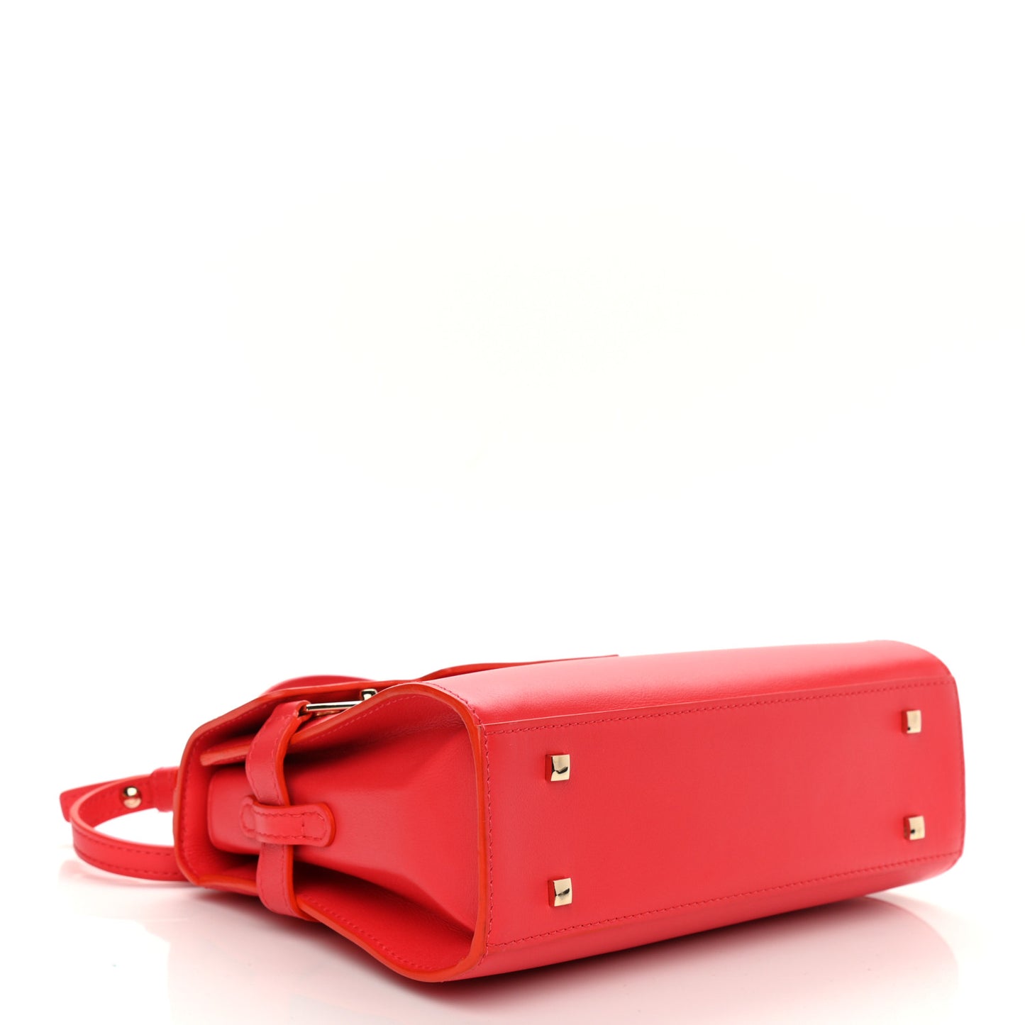 Calfskin Mini Tempete Satchel Red