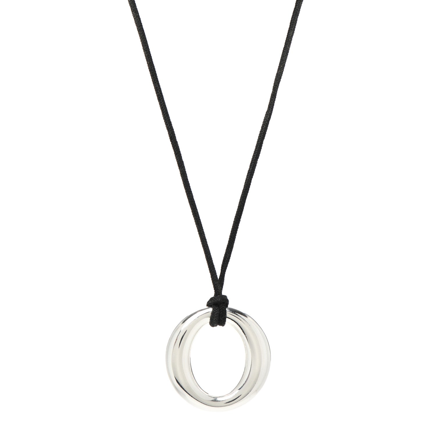 Tiffany Sterling Silver Elsa Peretti Sevillana Pendant Necklace 1 of 4