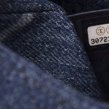 Chanel Denim CC Quilted Mini Square Flap Blue 9 of 10