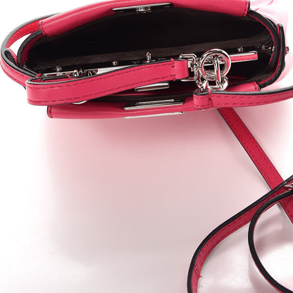 Fendi Shiny Nappa Micro Peekaboo Iconic Satchel Fuxia 6 of 8