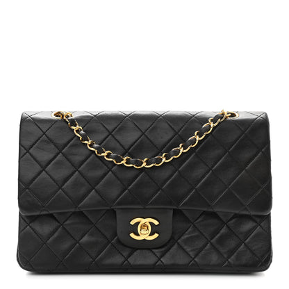 Chanel Lambskin Quilted Medium Double Flap Black 1 of 12