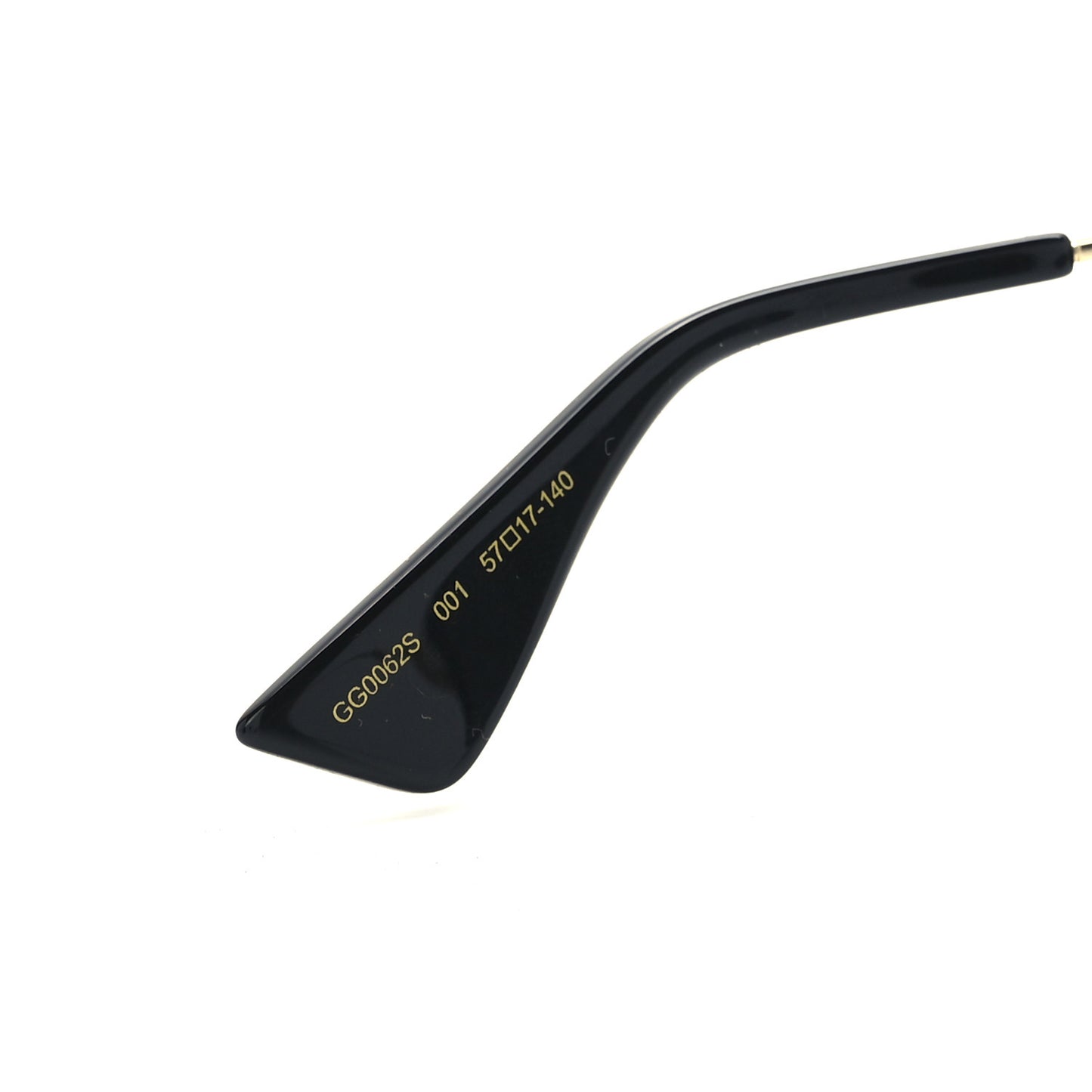 Aviator Sunglasses GG0062S Black Gold
