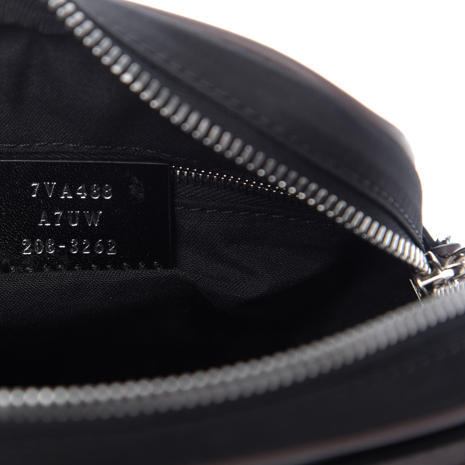 Fendi Nylon Fabric Jacquard Chamois FF 1974 Medium Crossbody Messenger Black Nuvola 9 of 9