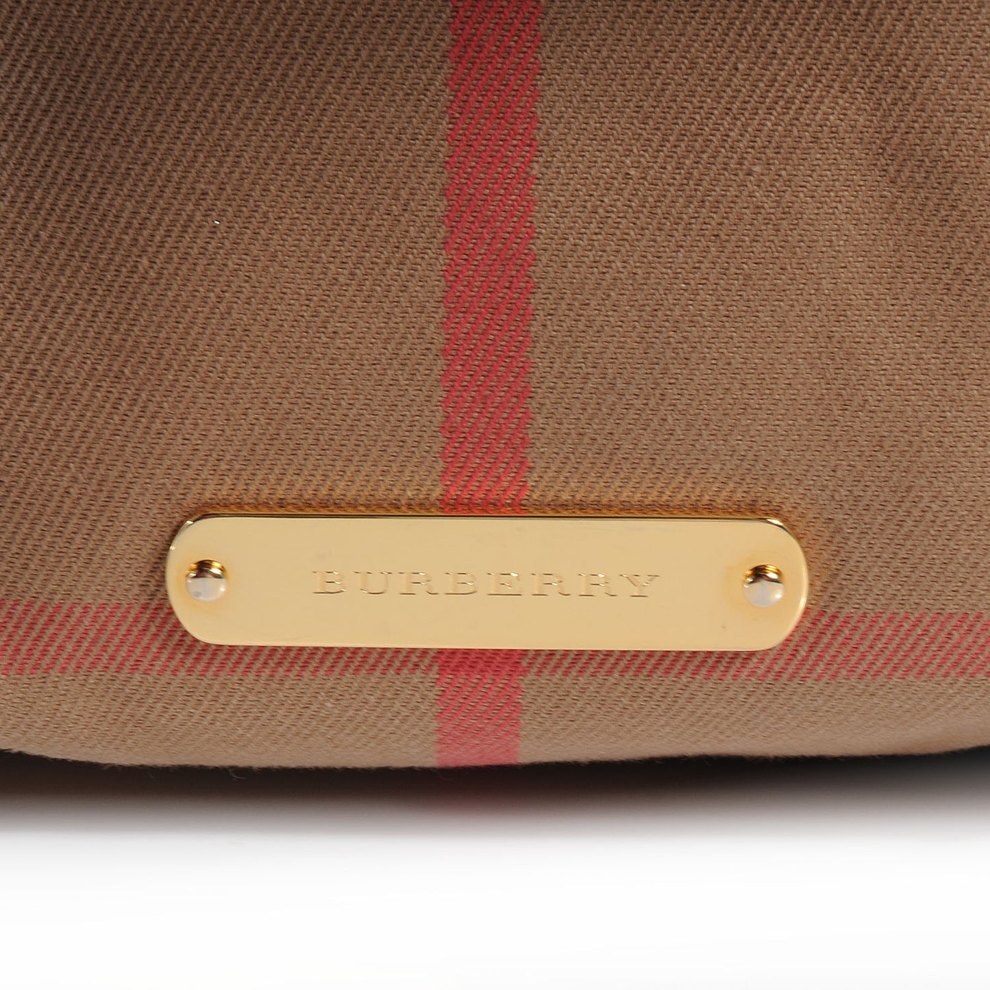 Bridle Calfskin House Check Medium Canterbury Hobo