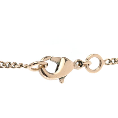Chanel Enamel CC Oval Necklace Gold Blue 5 of 6