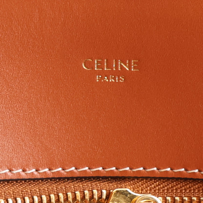 Celine Canvas Calfskin Sulky Print Large Vertical Cabas Natural Tan 6 of 11