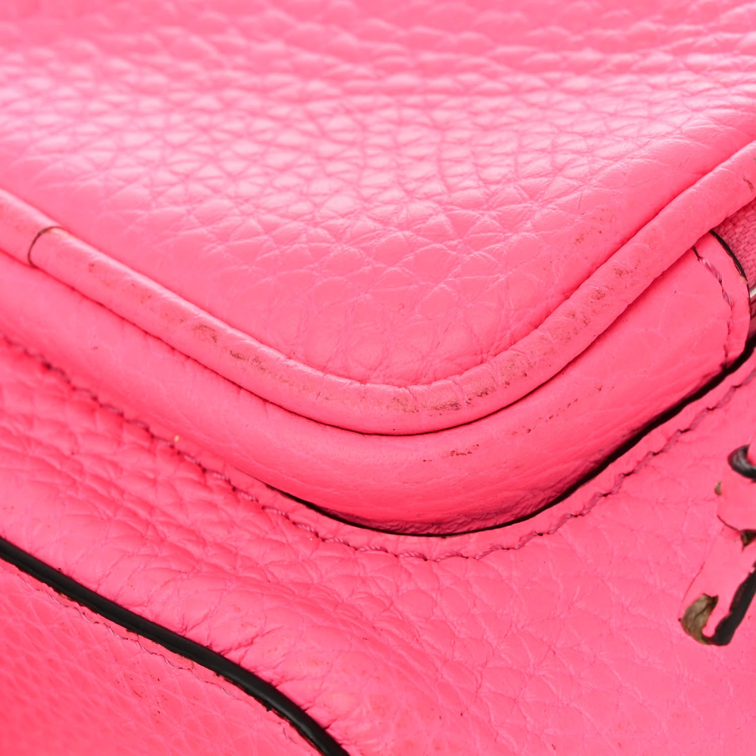 Fendi Cuoio Romano F is Fendi Mini Mon Tresor Pocket Bucket Bag Fluo Pink 13 of 13