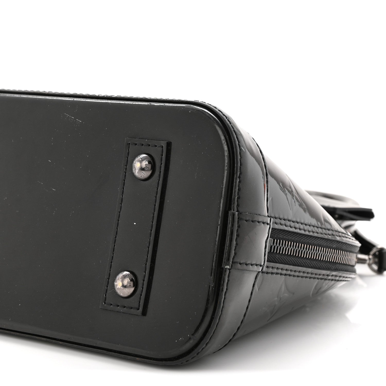 Louis Vuitton Vernis Alma BB Noir Magnetique 18 of 19