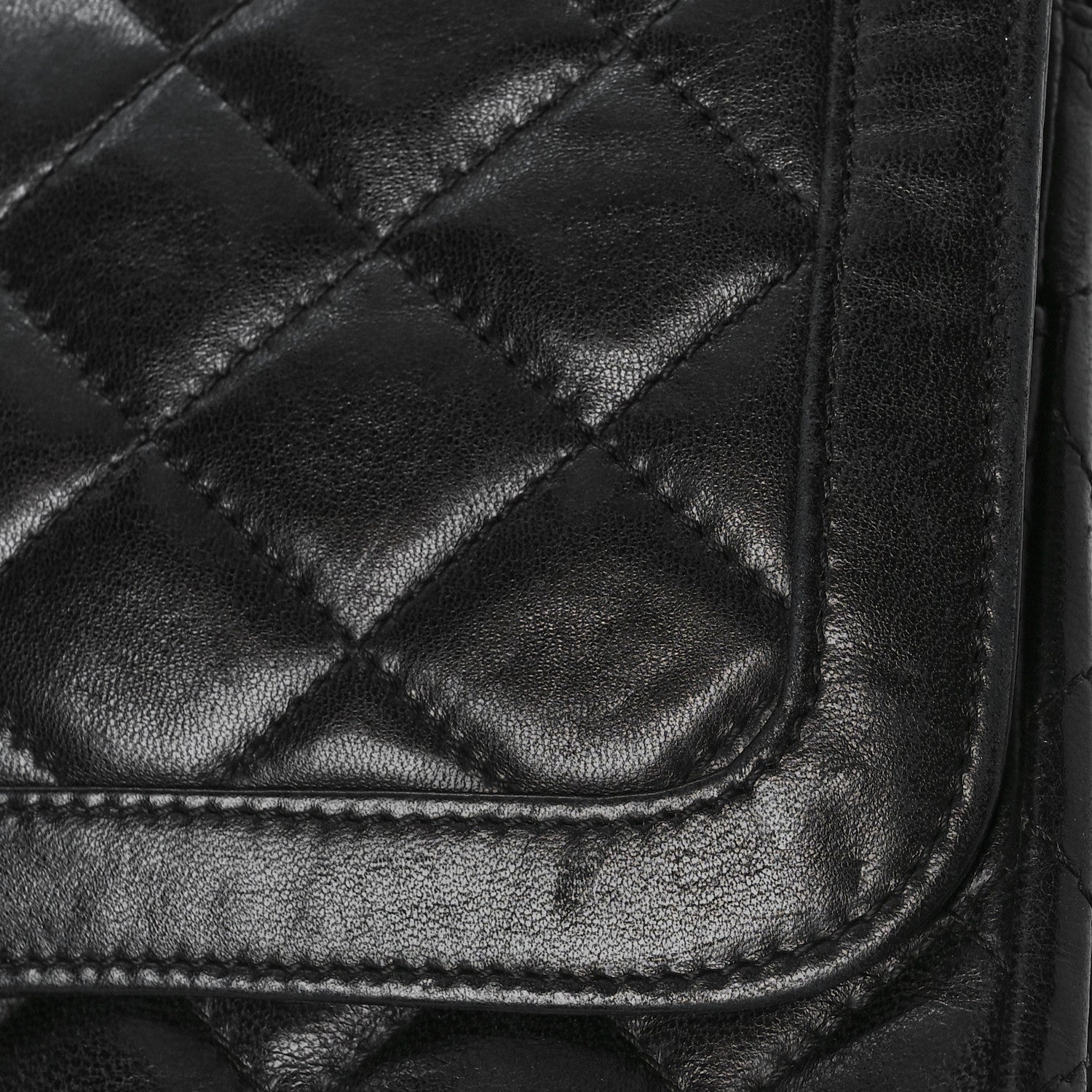 Chanel Lambskin Quilted Medium Double Flap Bag Black 10 of 19