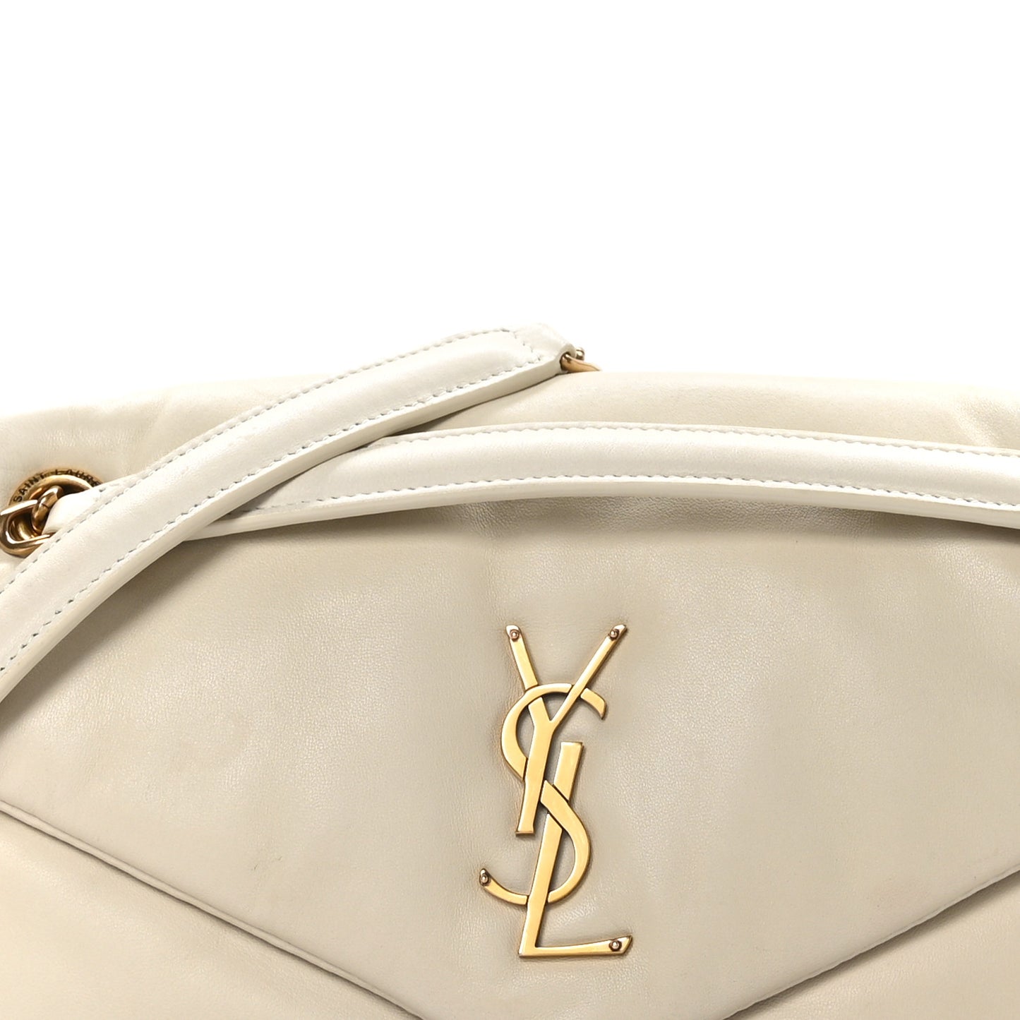 Plunged Lambskin Calypso Blanc Vintage