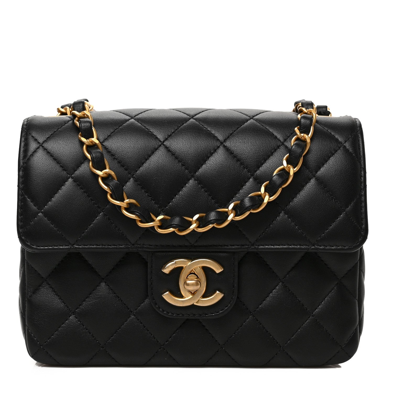 Chanel Lambskin Quilted Casino Chips Mini Flap Black 1 of 9