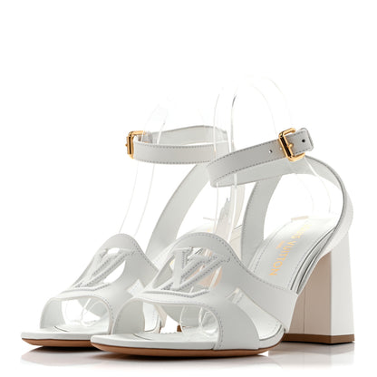 Louis Vuitton Calfskin LV Isola Sandals 40 White 4 of 10