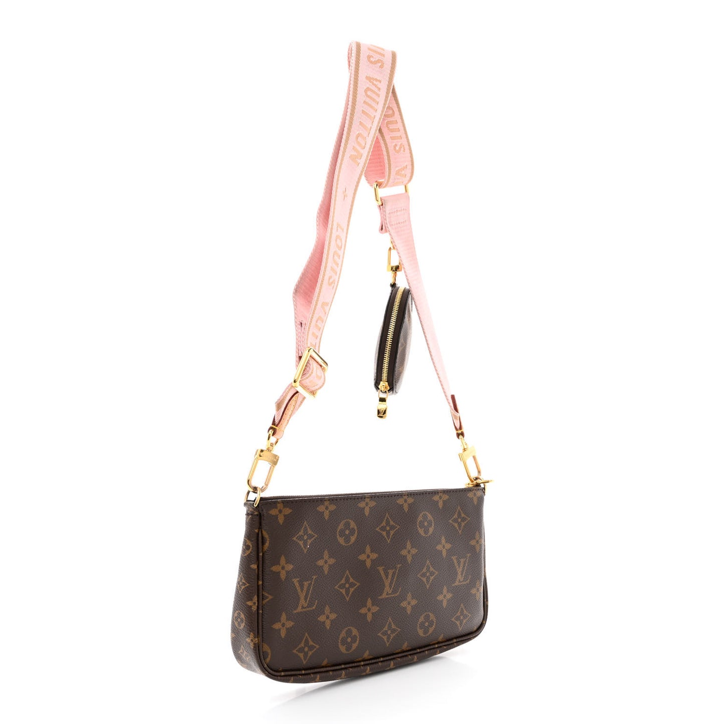 Monogram Multi Pochette Accessories Large Pochette Rose Clair